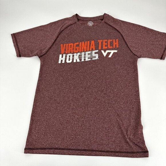 Virginia Tech Hokies Tee Shirt Short Sleeve Performance Size Small - Picture 2 of 7